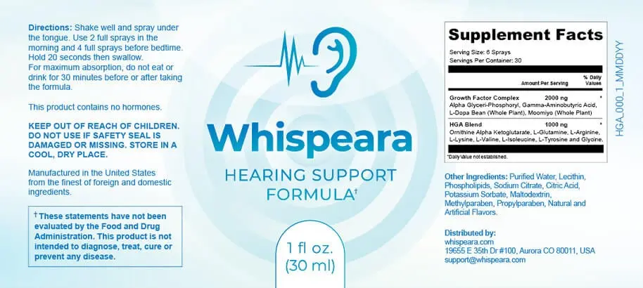 Whispeara Label